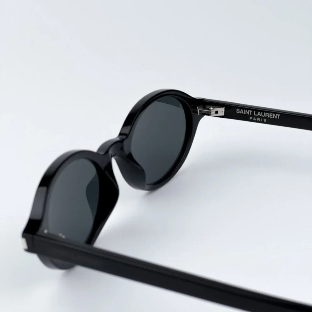 Saint Laurent Men BRAND NEW Sunglasses Black Oval SL751 JEANNE 001
